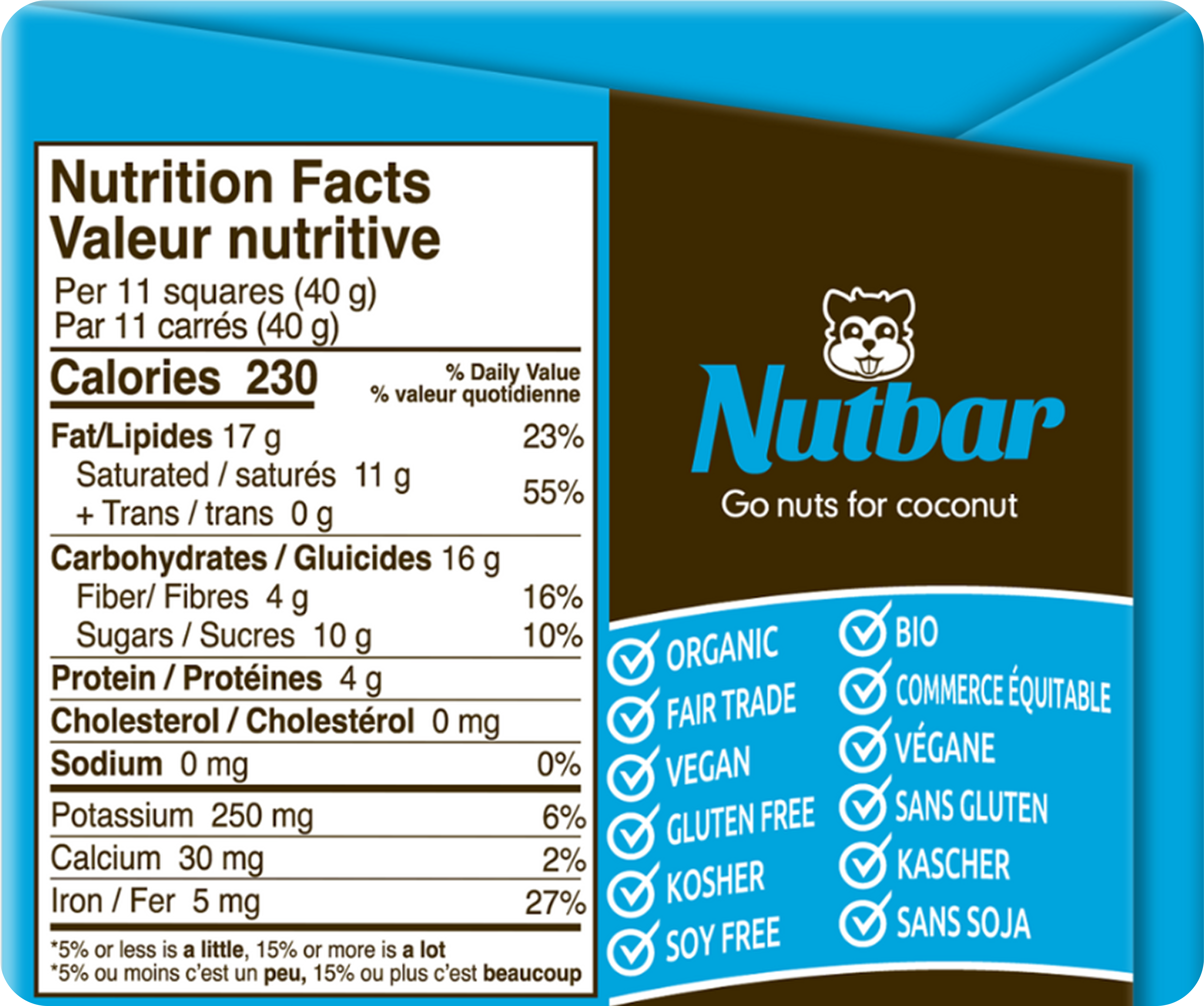 Zazubean Organic Nutbar Chocolate