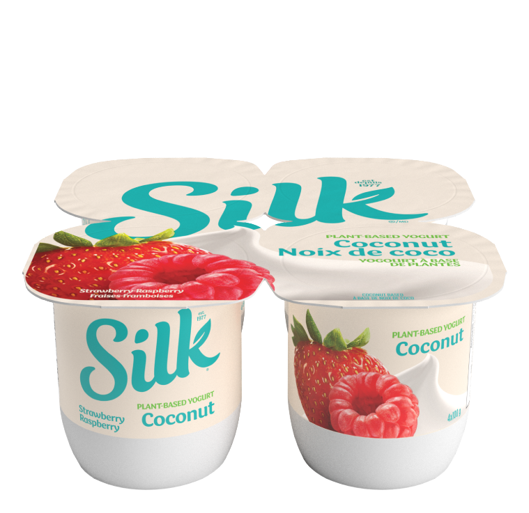 Silk Plant-Based Stawberry-Raspberry Coconut Yogurt