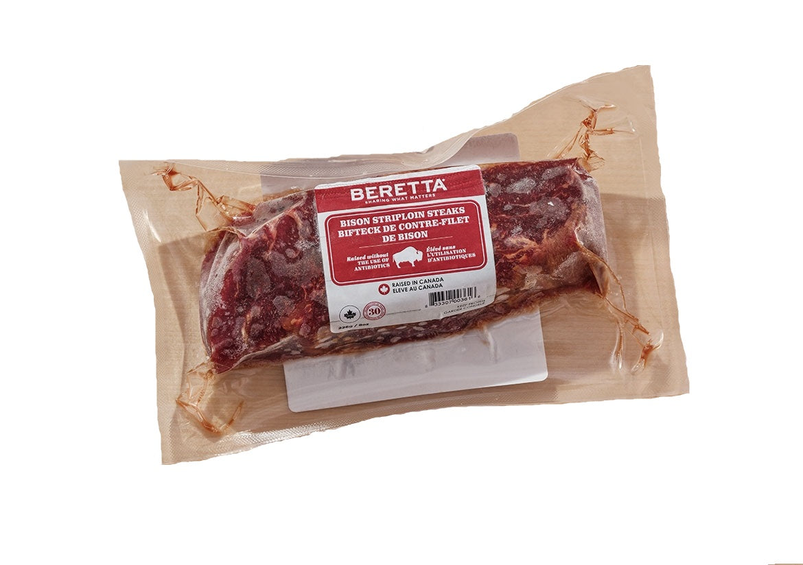 Bison Striploin Steaks