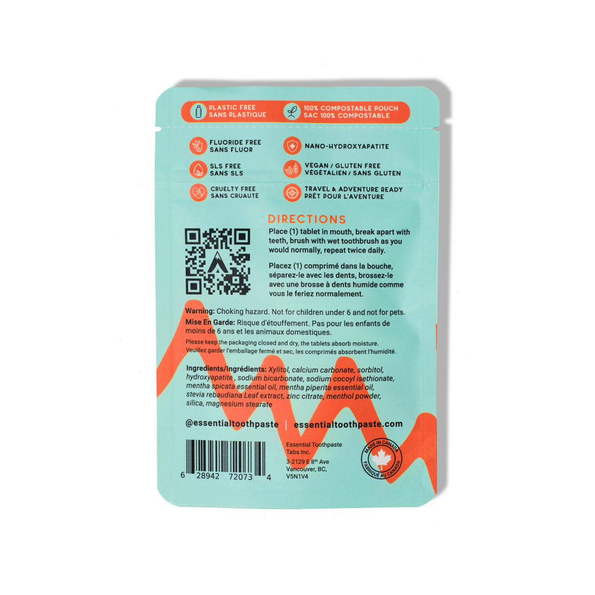 Essential Toothpaste Tabs Minty Toothpaste Tablets