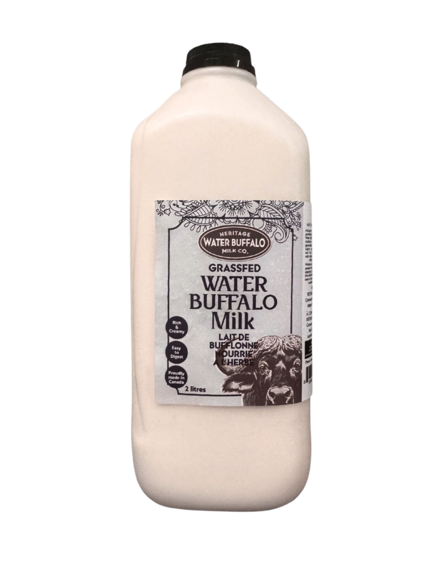 Heritage Water Buffalo Milk Co. Grassfed Water Buffalo Milk