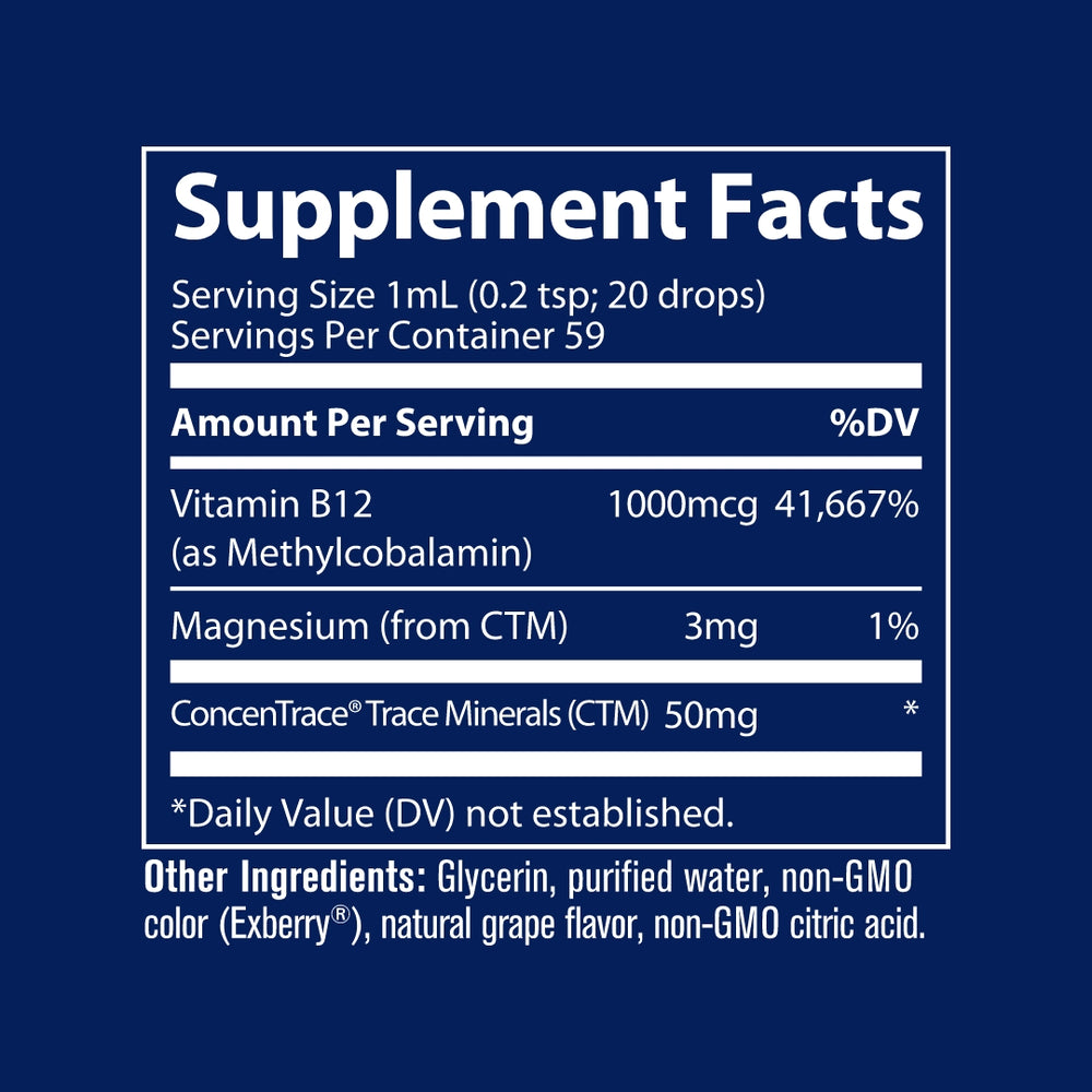 Trace Minerals Ionic B12 Drops