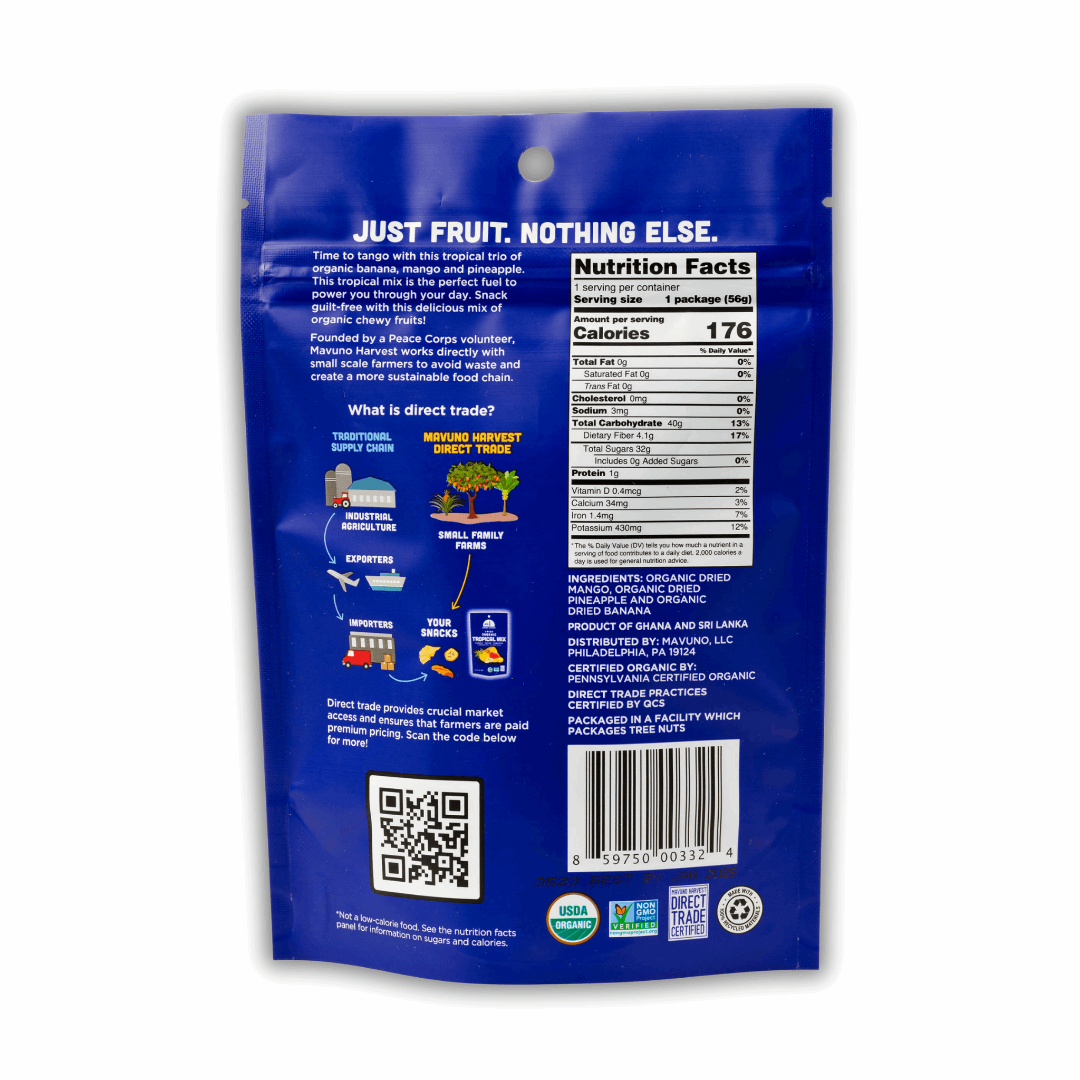 Mavuno Harvest Organic Dried Tropical Mix