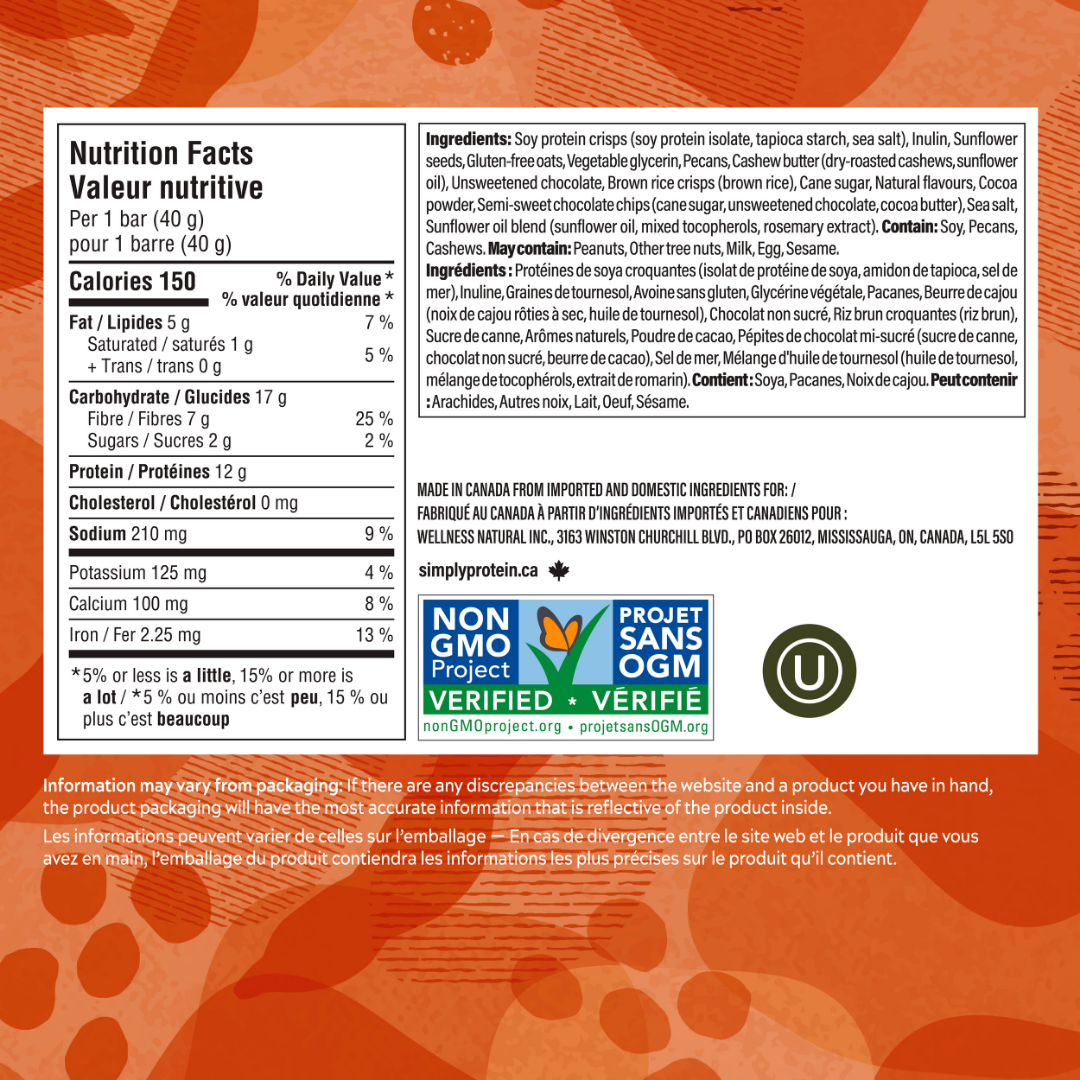 Simply Protein Dark Chocolate Salted Caramel Bar