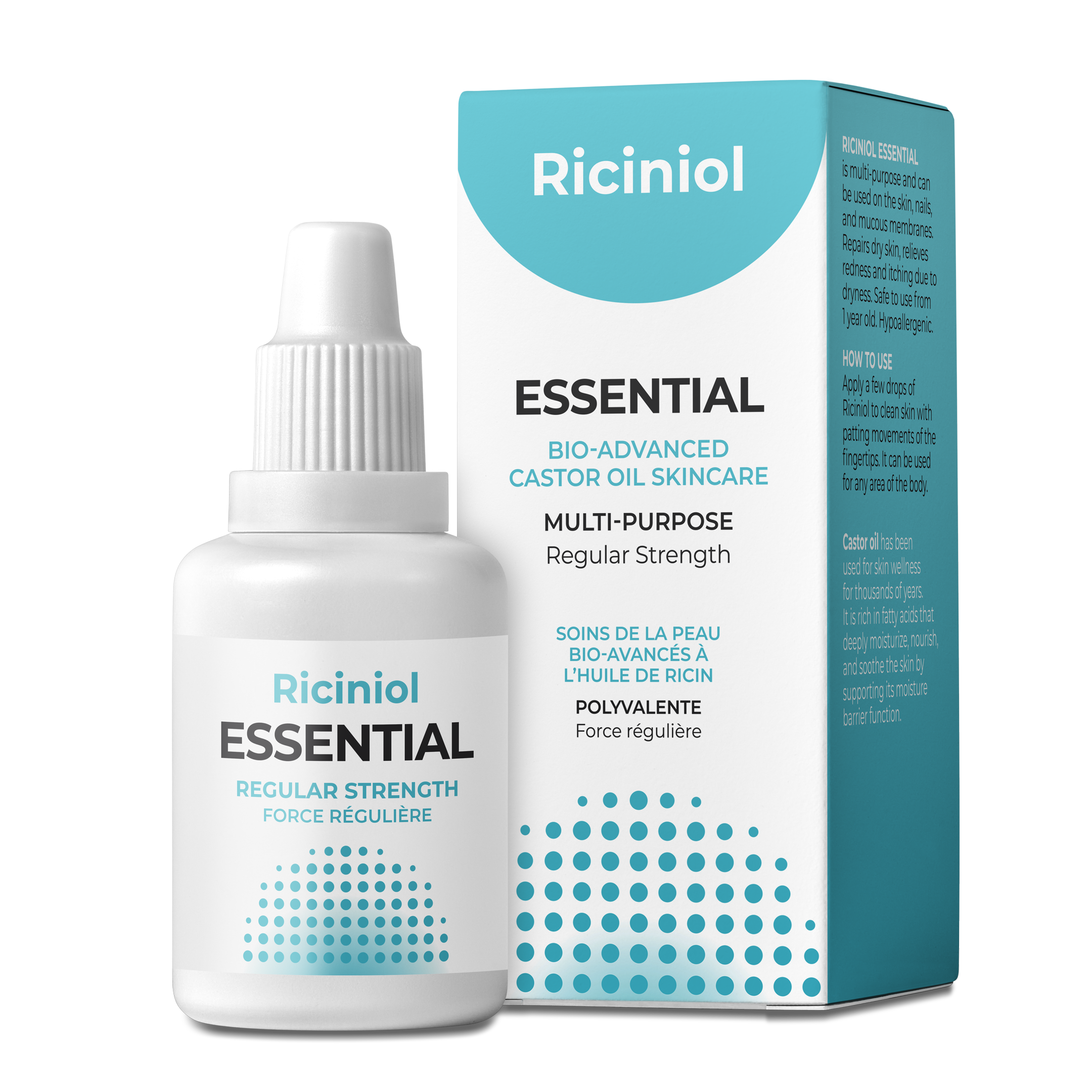 Riciniol Essential Bio-Advanced Castor Oil Skincare - Regular Strength