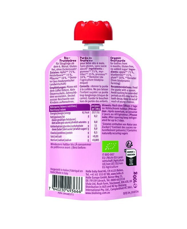Organic Dino Dance Fruit Puree Pouch