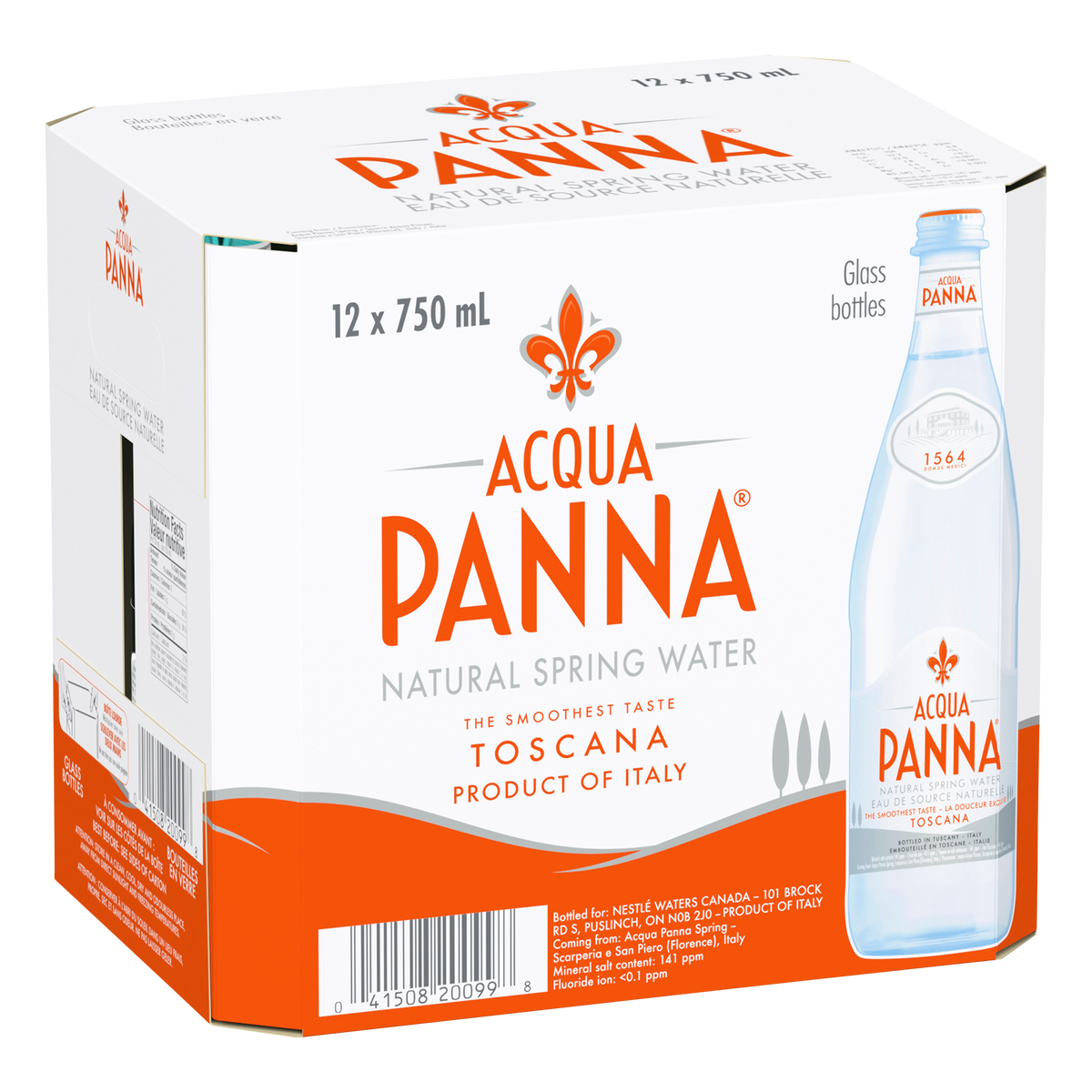 Acqua Panna Natural Spring Water Case