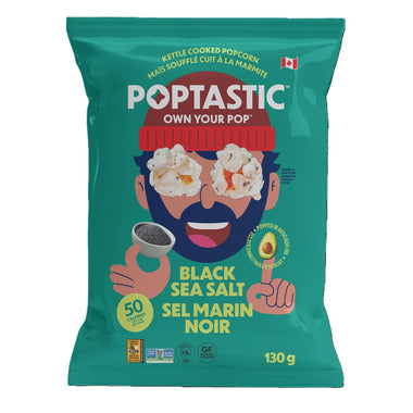 Poptastic Black Sea Salt Popcorn