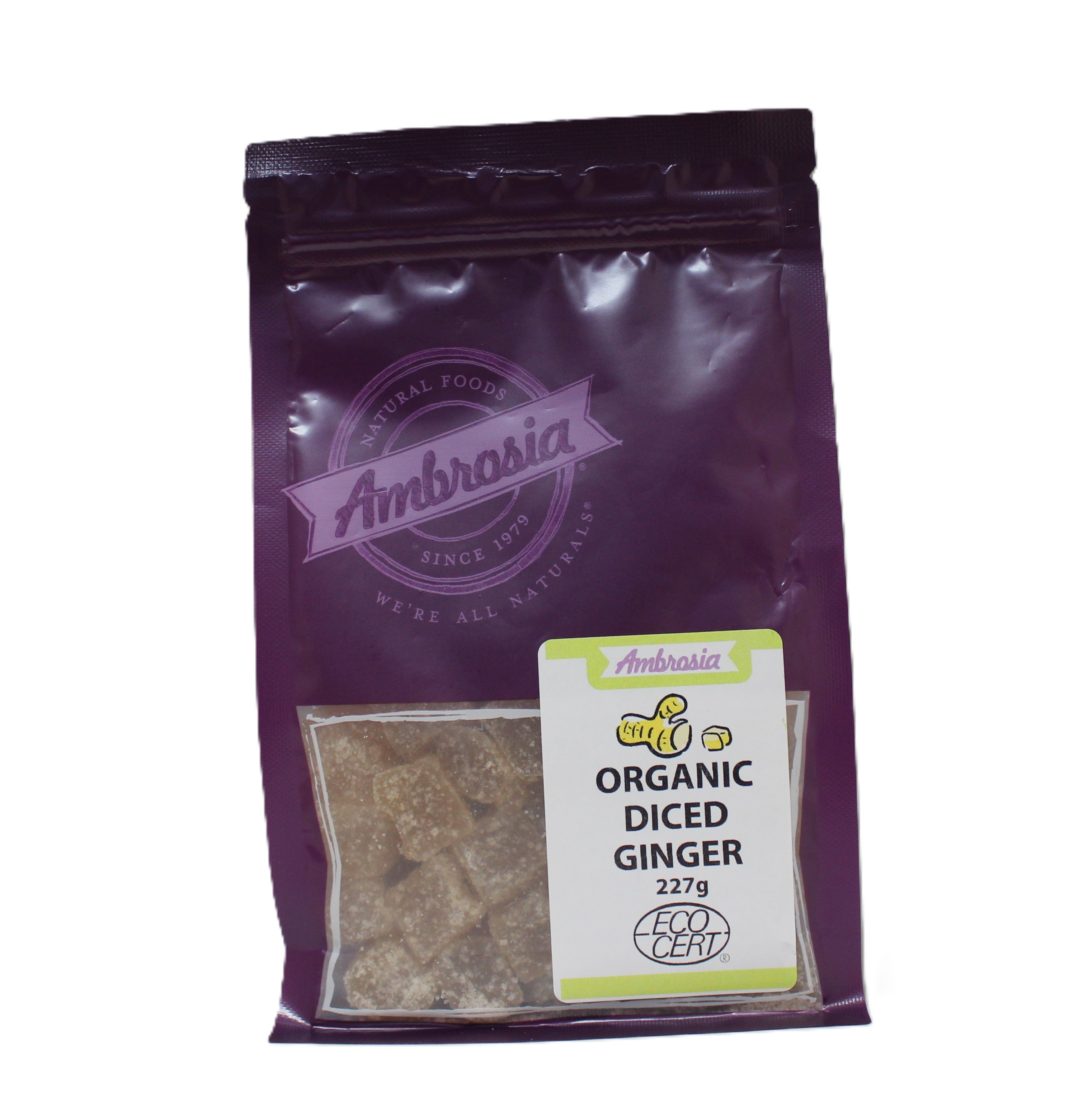 Ambrosia Organic Diced Ginger