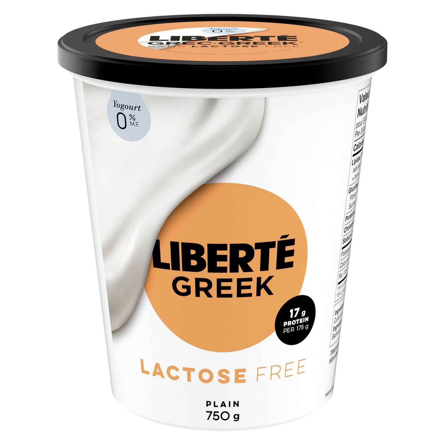 Liberte Greek Plain Lactose Free Yogurt