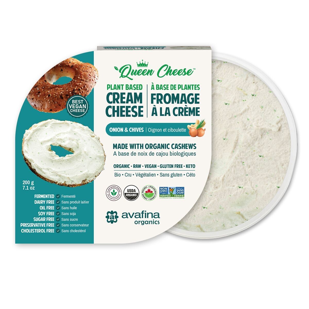 Avafina Organic Organic Onion & Chives Vegan Cream Cheese