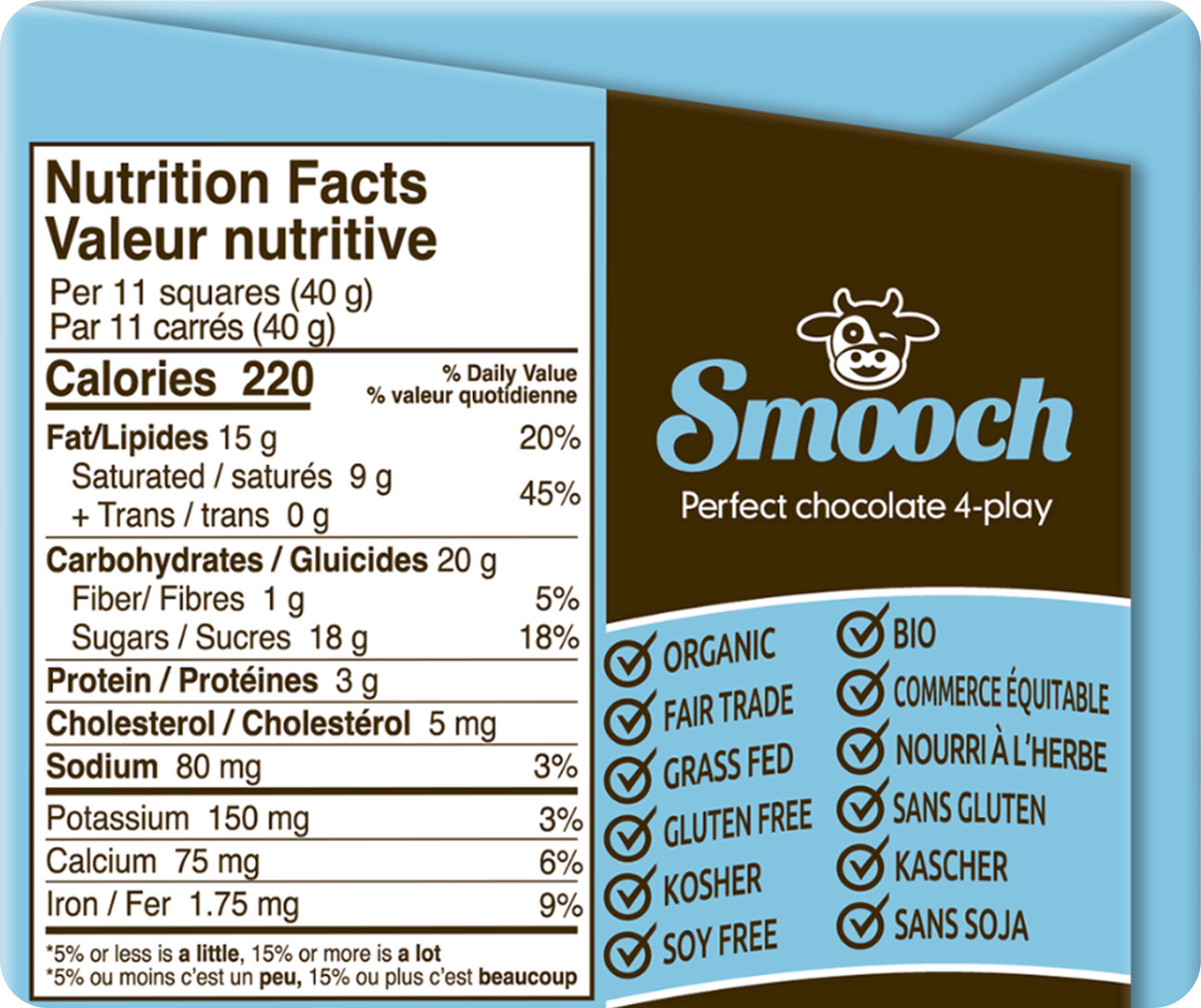 Zazubean Organic Smooch Chocolate