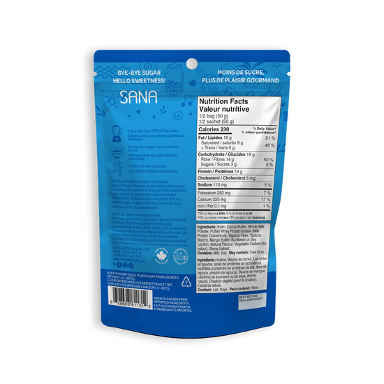 Sana No Added Sugar Cookies & Cream White Chocolate Style Protein Bites
