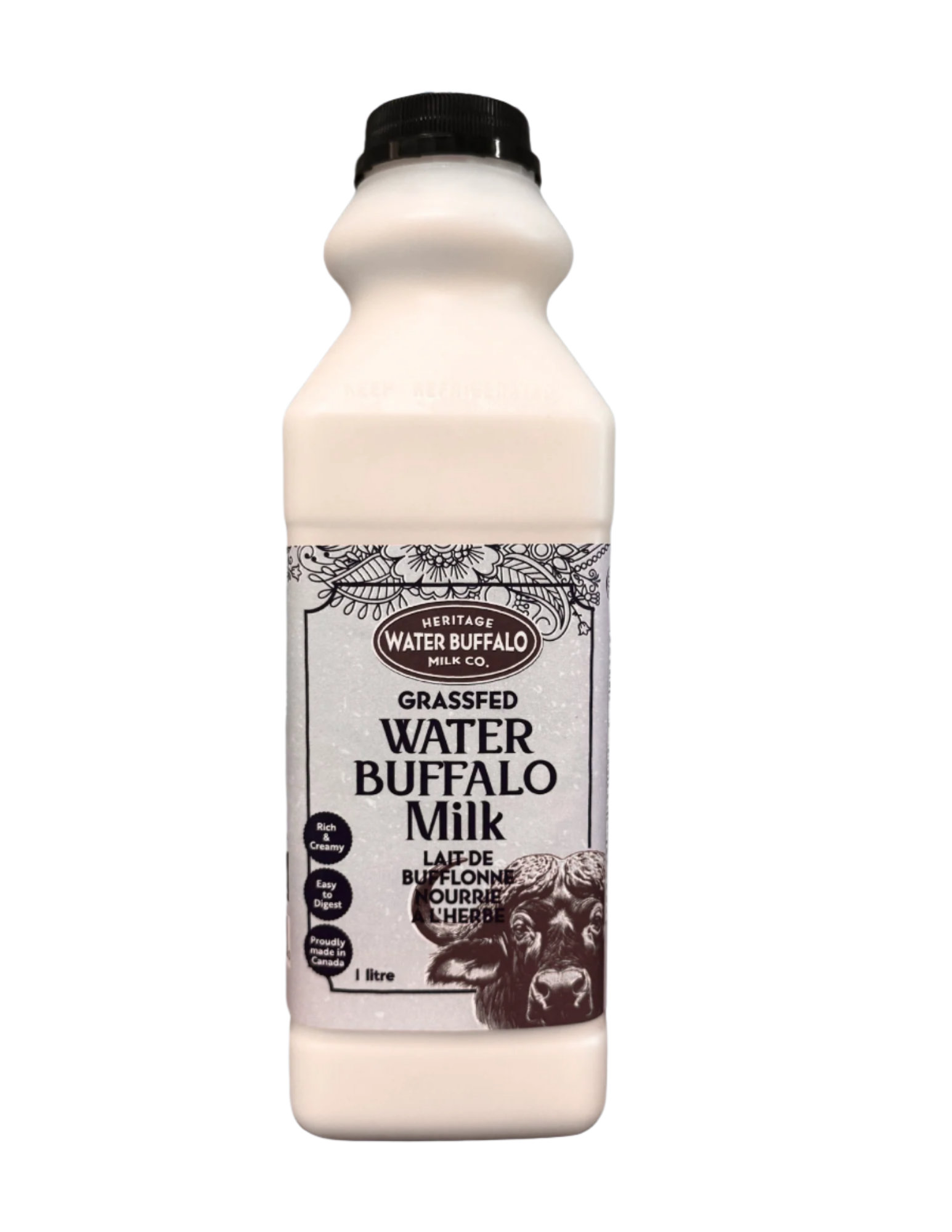 Heritage Water Buffalo Milk Co. Grassfed Water Buffalo Milk