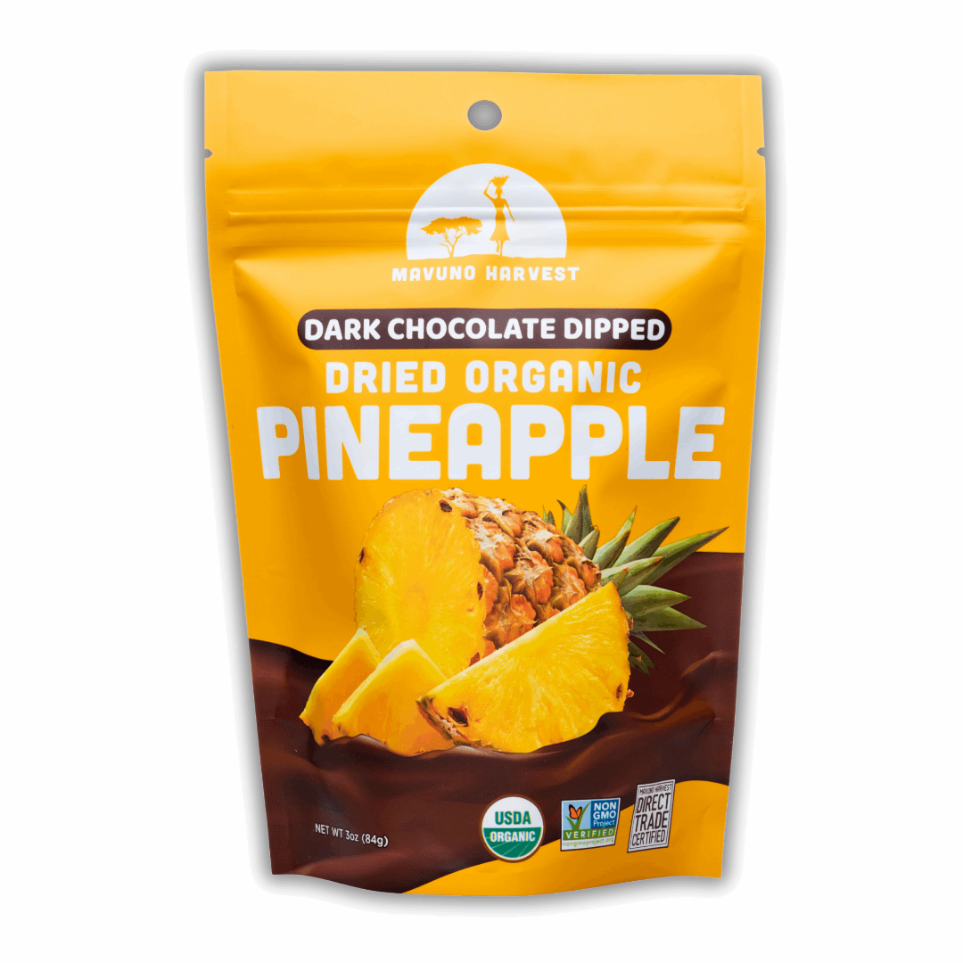 Mavuno Harvest Organic Dark Chocolate Dipped Dried Pineapple