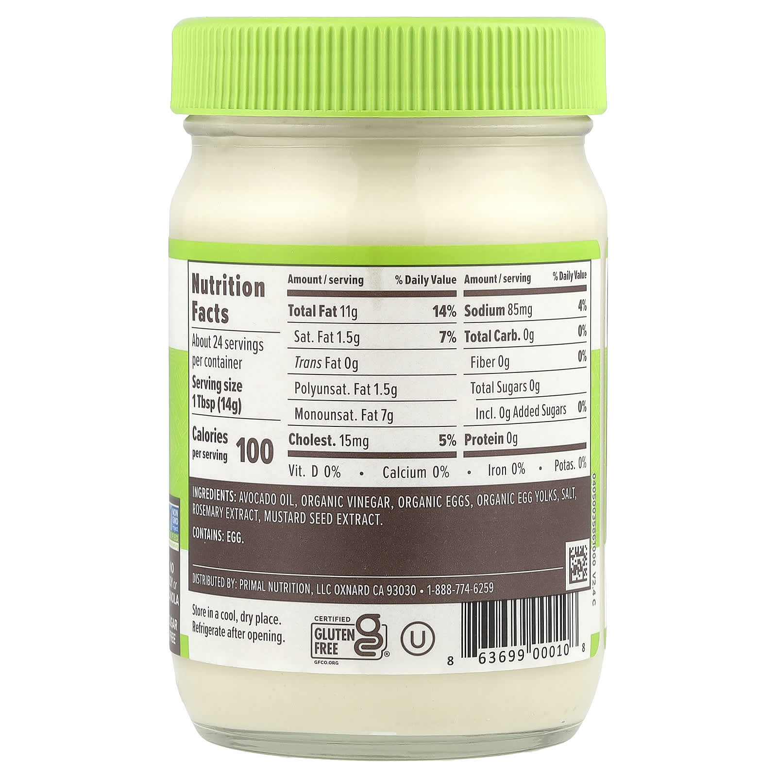 Primal Kitchen Avocado Oil Mayo