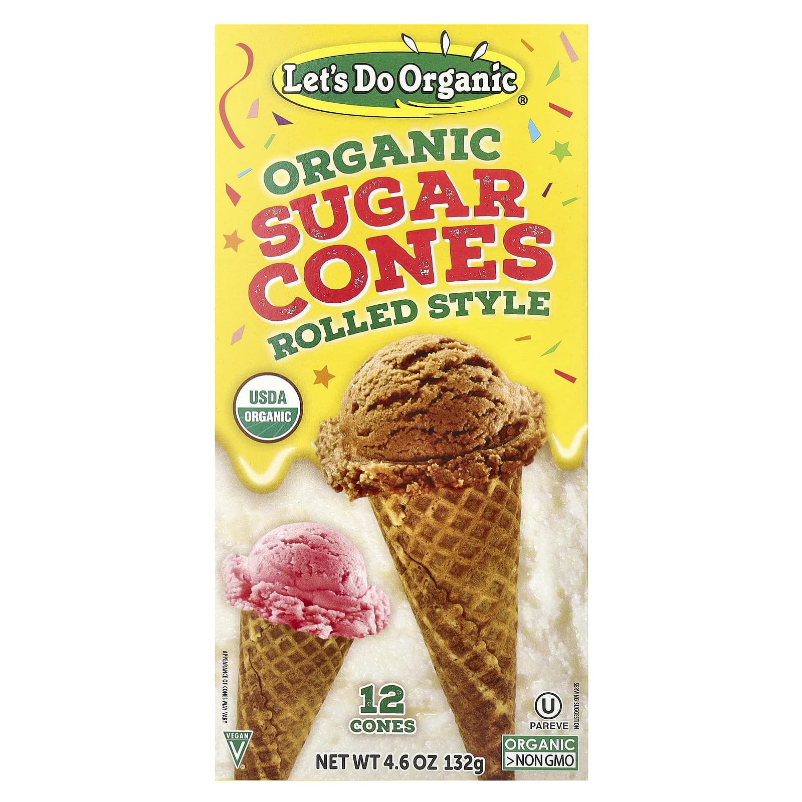 Organic Sugar Cones