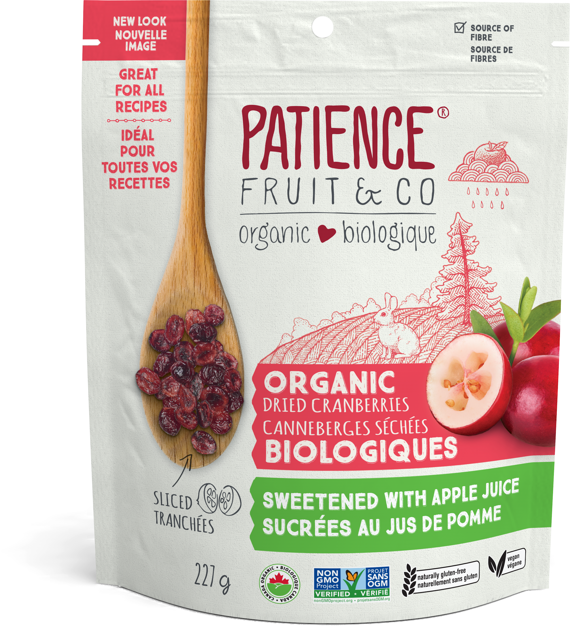 Organic Dried Cranberries With Apple Juice