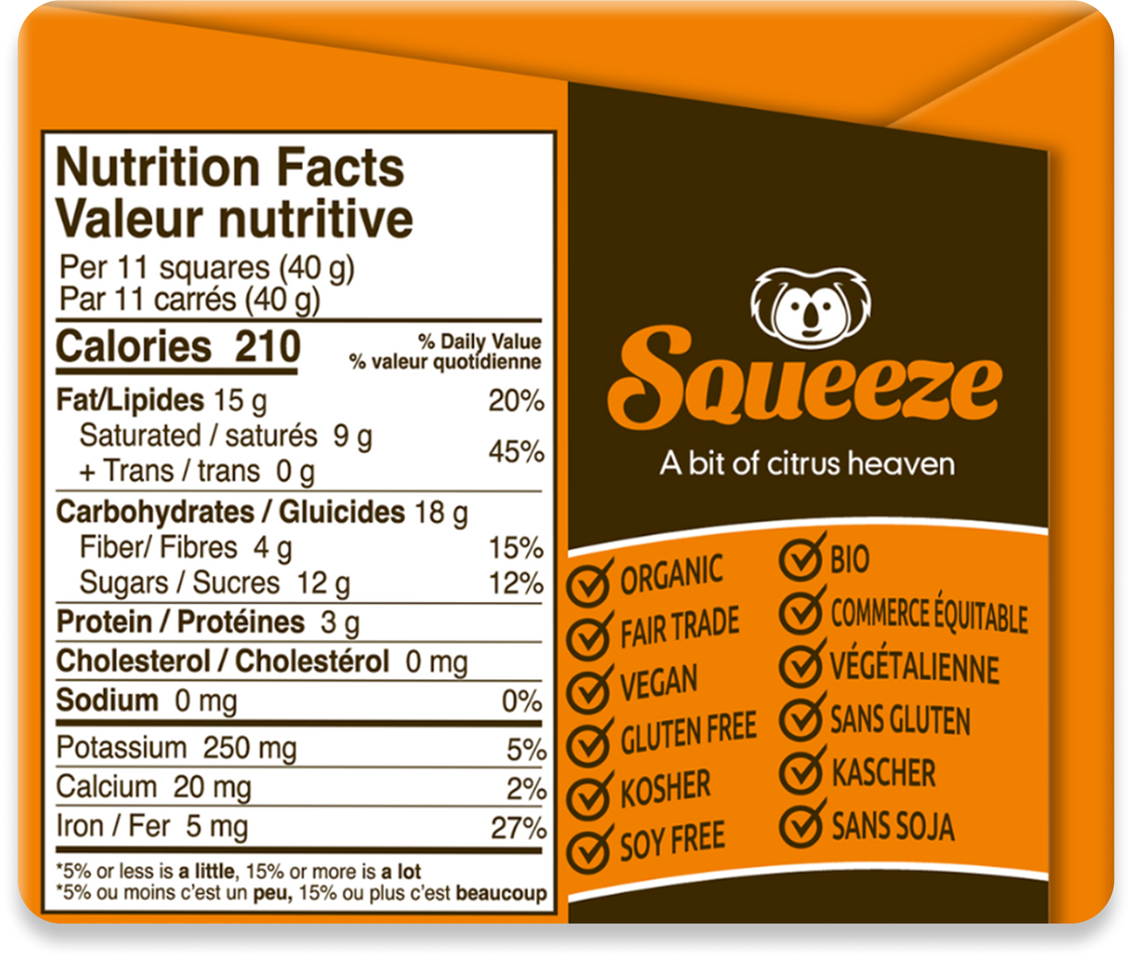 Zazubean Organic Squeeze Chocolate