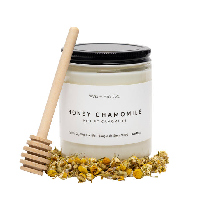 Wax + Fire Co. Honey Chamomile Soy Wax Candle