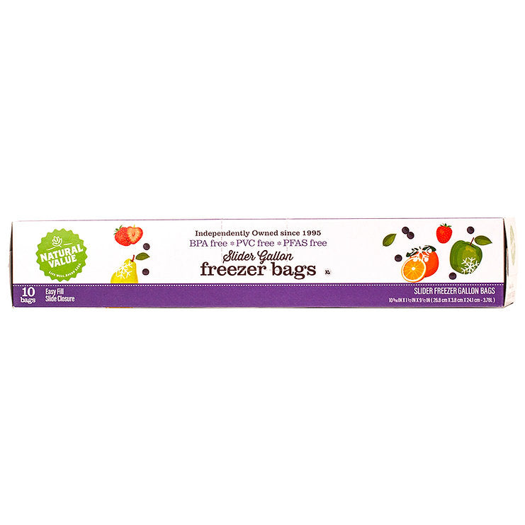 Natural Value Slider Gallon Freezer Bags