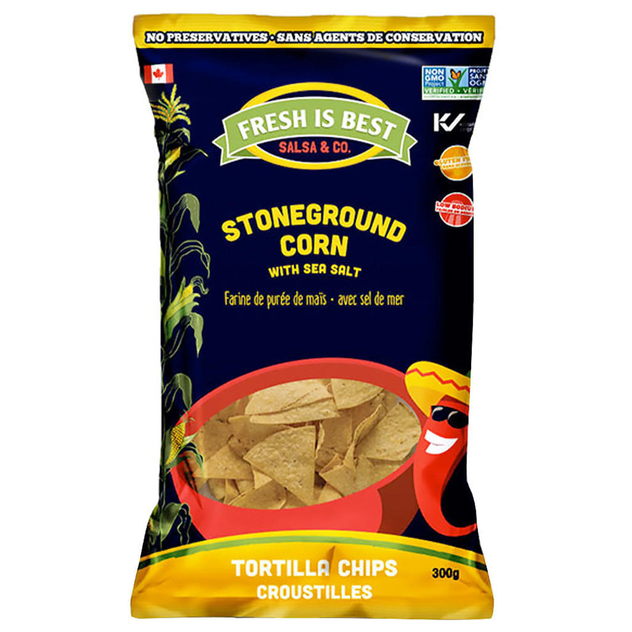 Stoneground Corn Chips with Sea Salt
