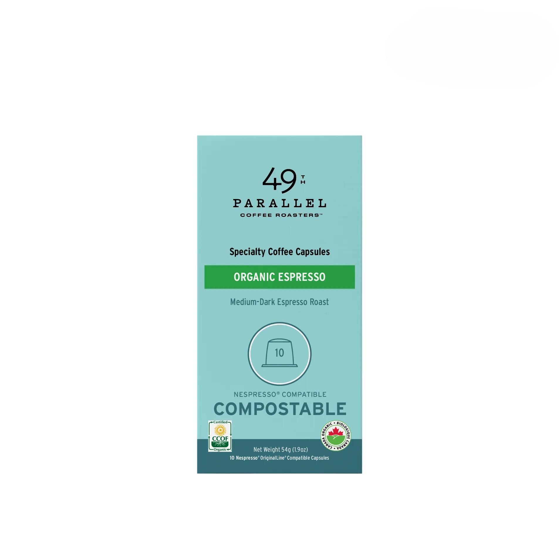 49th Parallel Medium Dark Espresso Organic Capsules