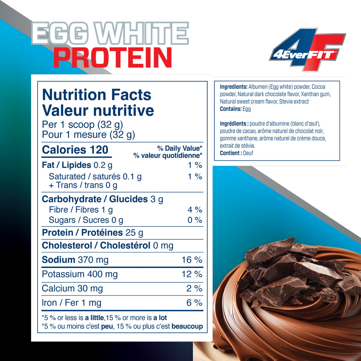4everfit Chocolate Mousse Egg White Protein