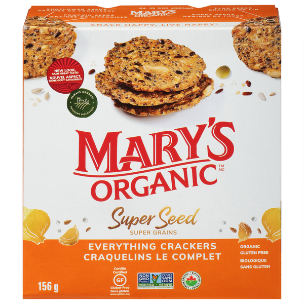 Mary's Organic Crackers Superseed Everything Crackers