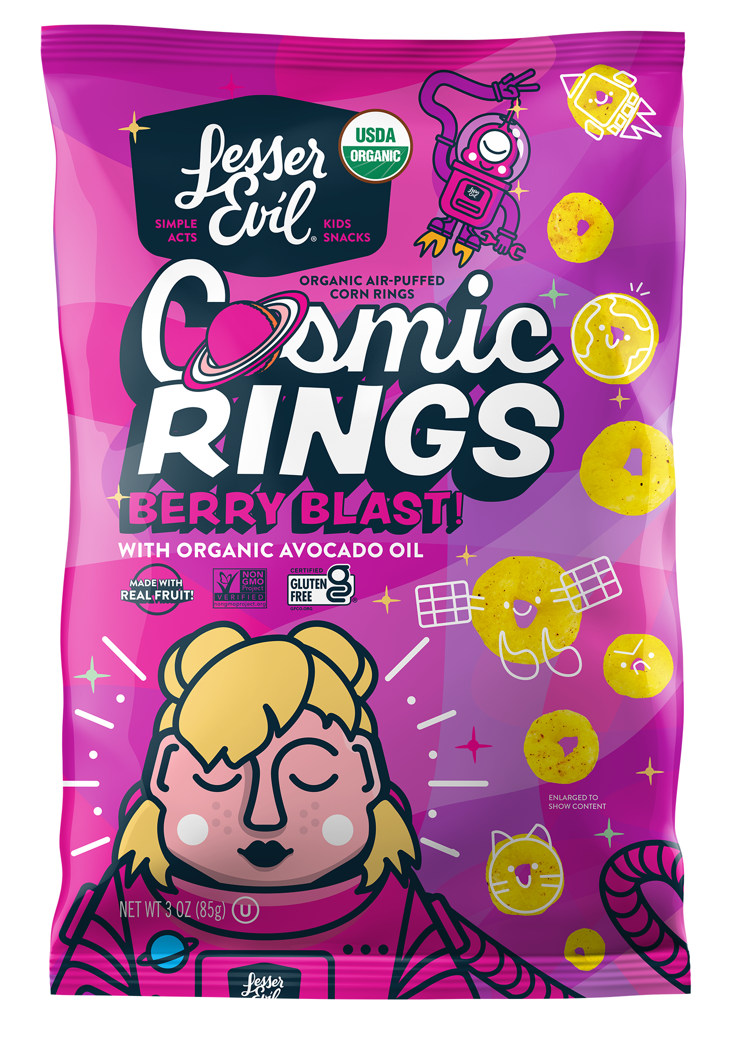 Lesser Evil Organic Berry Blast Cosmic Rings