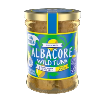 Solid White Albacore Wild Tuna in Extra Virgin Olive Oil with Lemon
