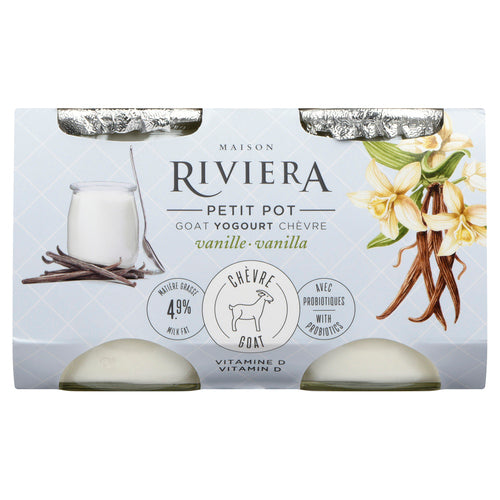 Riviera Vanilla Multi-Pack Goat Yogurt PET