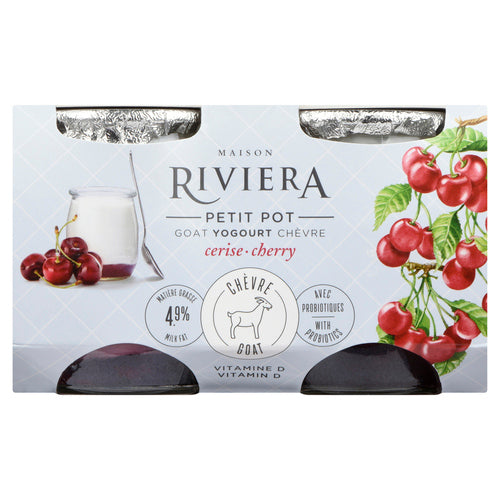 Riviera Cherry Multi-Pack Goat Yogurt PET