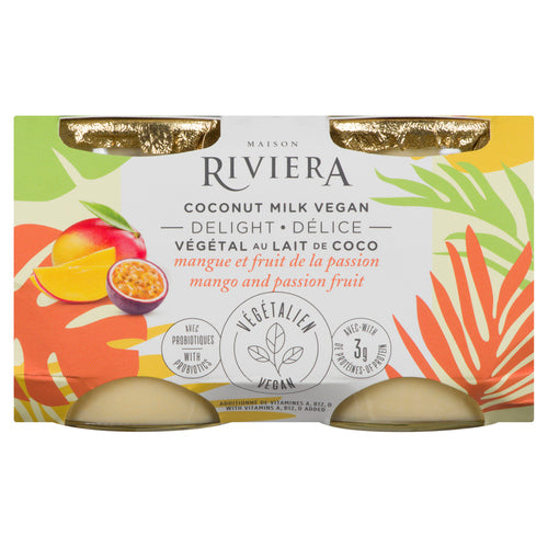 Riviera Vegan Multi-Pack Mango Passionfruit Coconut Yogurt PET