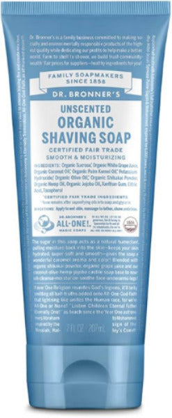 Dr. Bronner's Unscented Shaving Soap