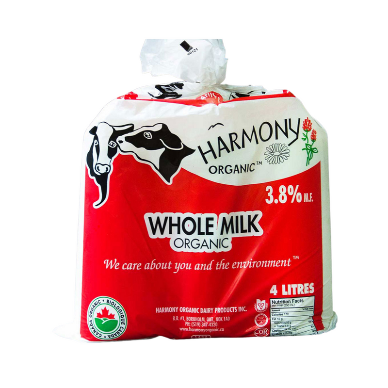 Harmony Organic Organic Whole Milk 3.8%