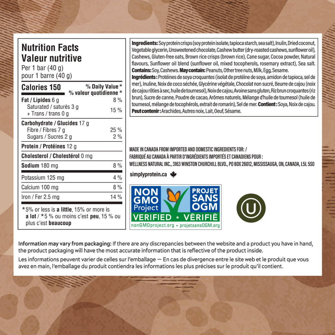 Simply Protein Chocolate Coconut Bar