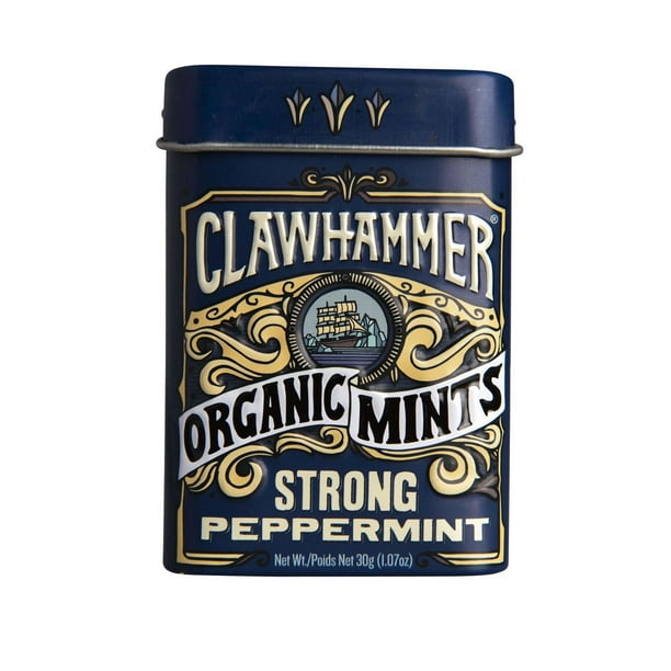 Clawhammer Organic Strong Peppermint Mints