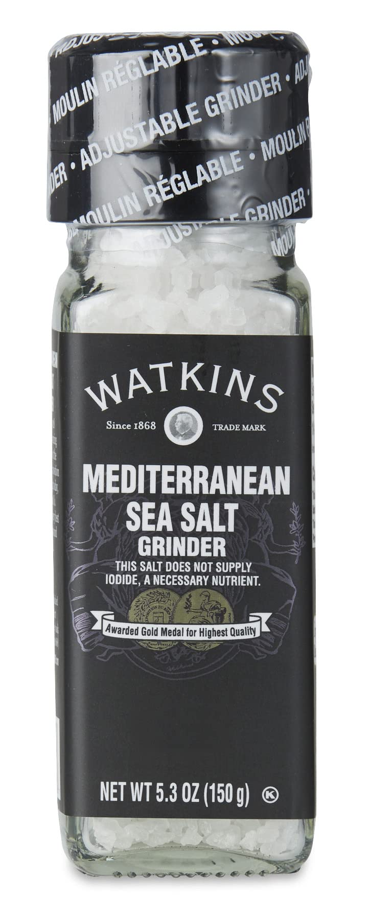 Watkins Mediterranean Sea Salt Grinder
