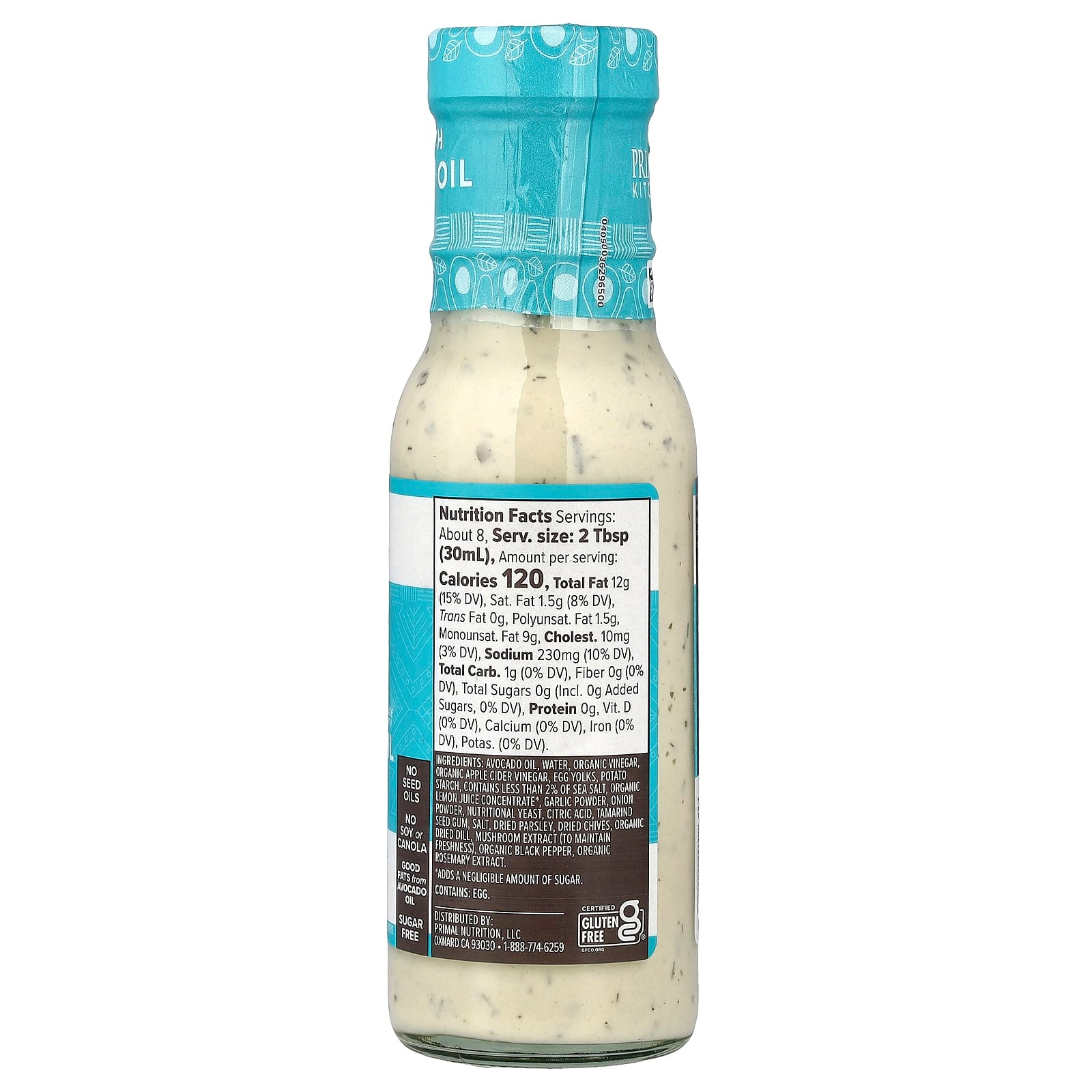 Primal Kitchen Ranch Dressing
