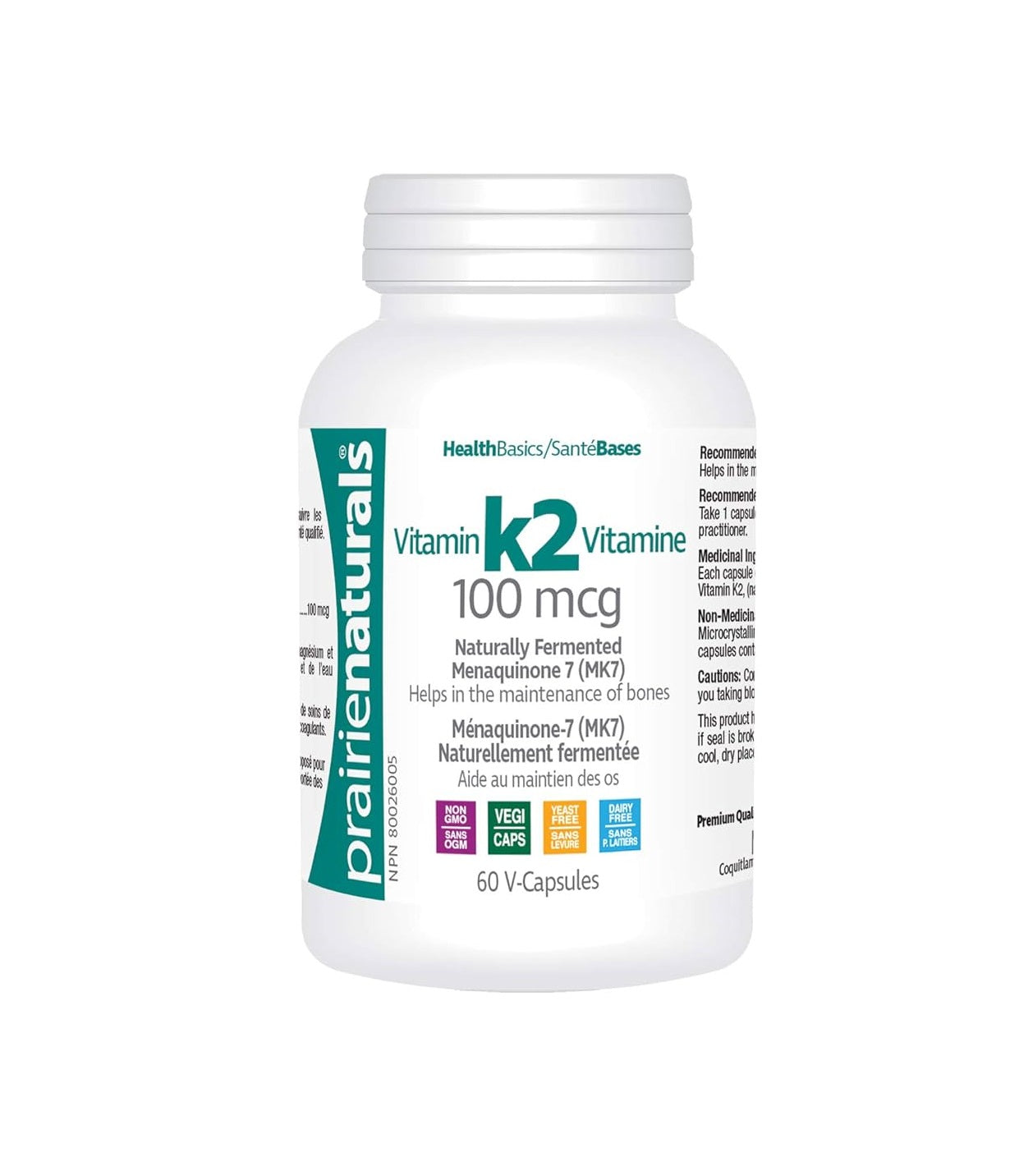 Prairie Naturals Vitamin K2 - 100Mcg