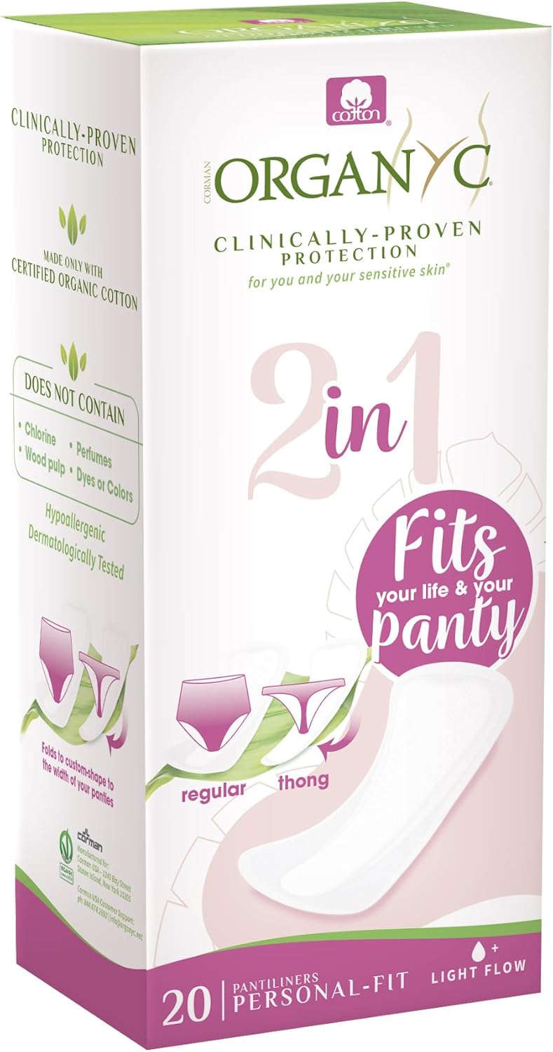 Organyc 2-In-1 Personal Fit Pantilners