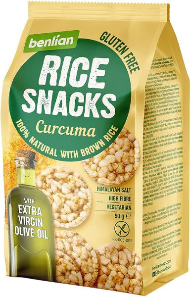 Benlian Food Olive Oil & Turmeric Rice Snacks