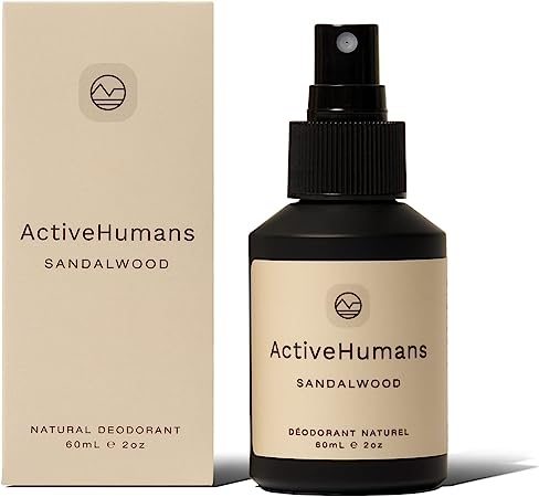 Active Humans Sandalwood Natural Deodorant Spray