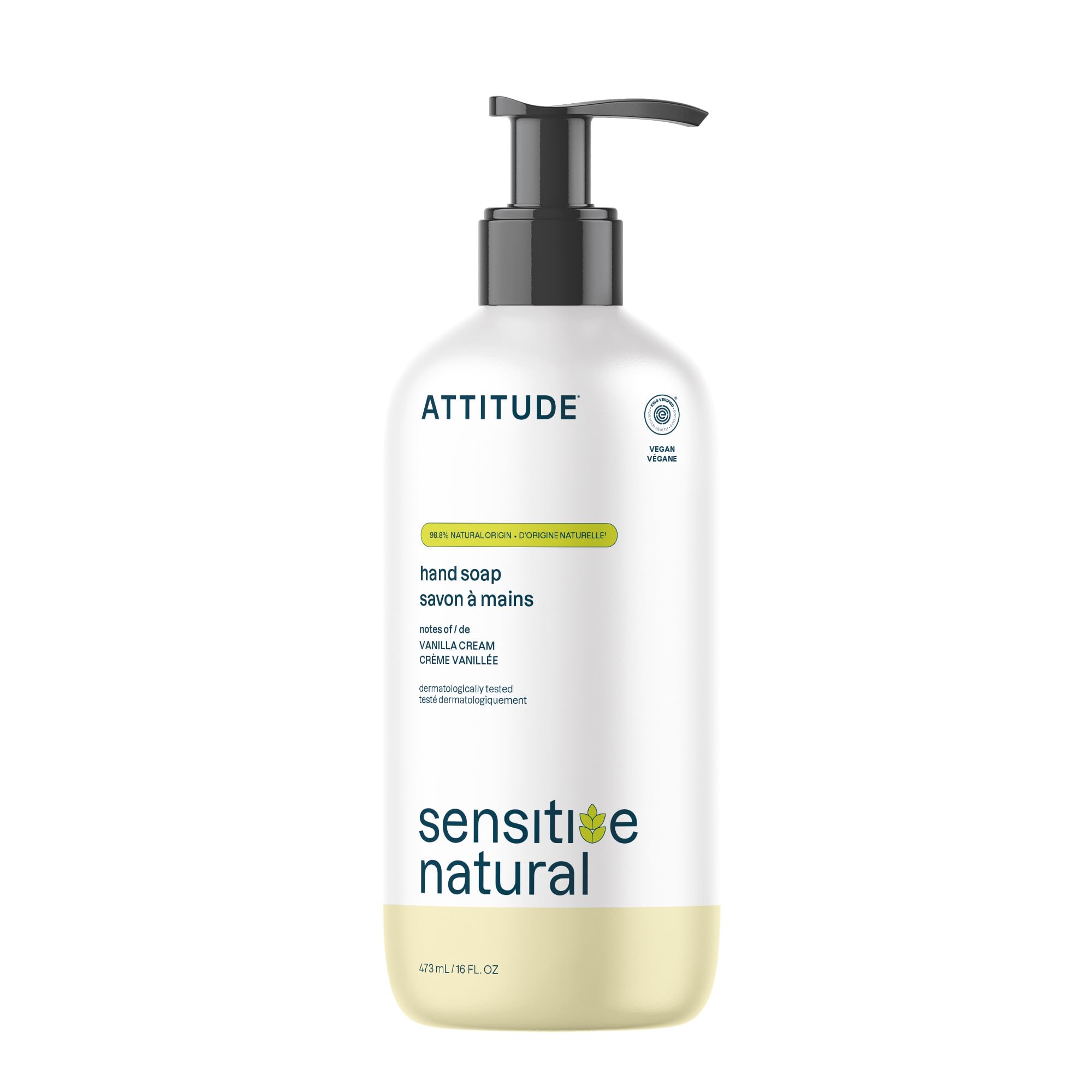 Attitude Vanilla Cream Sensitive Hand Soap