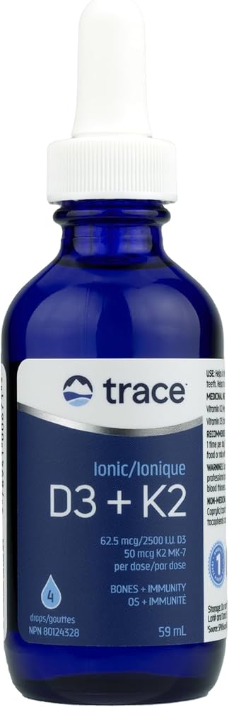 Trace Minerals Ionic D3 + K2