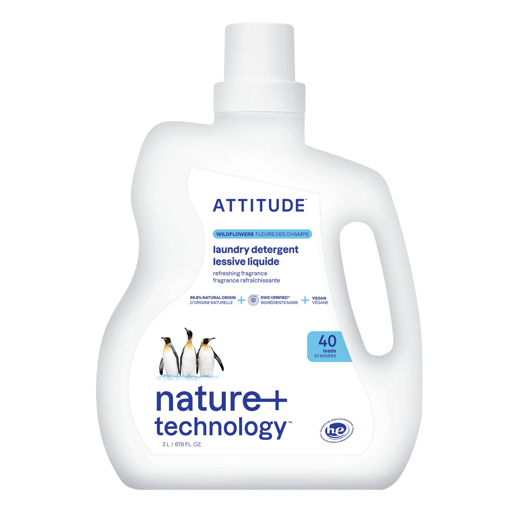 Attitude Wildflowers Laundry Detergent 40 Loads