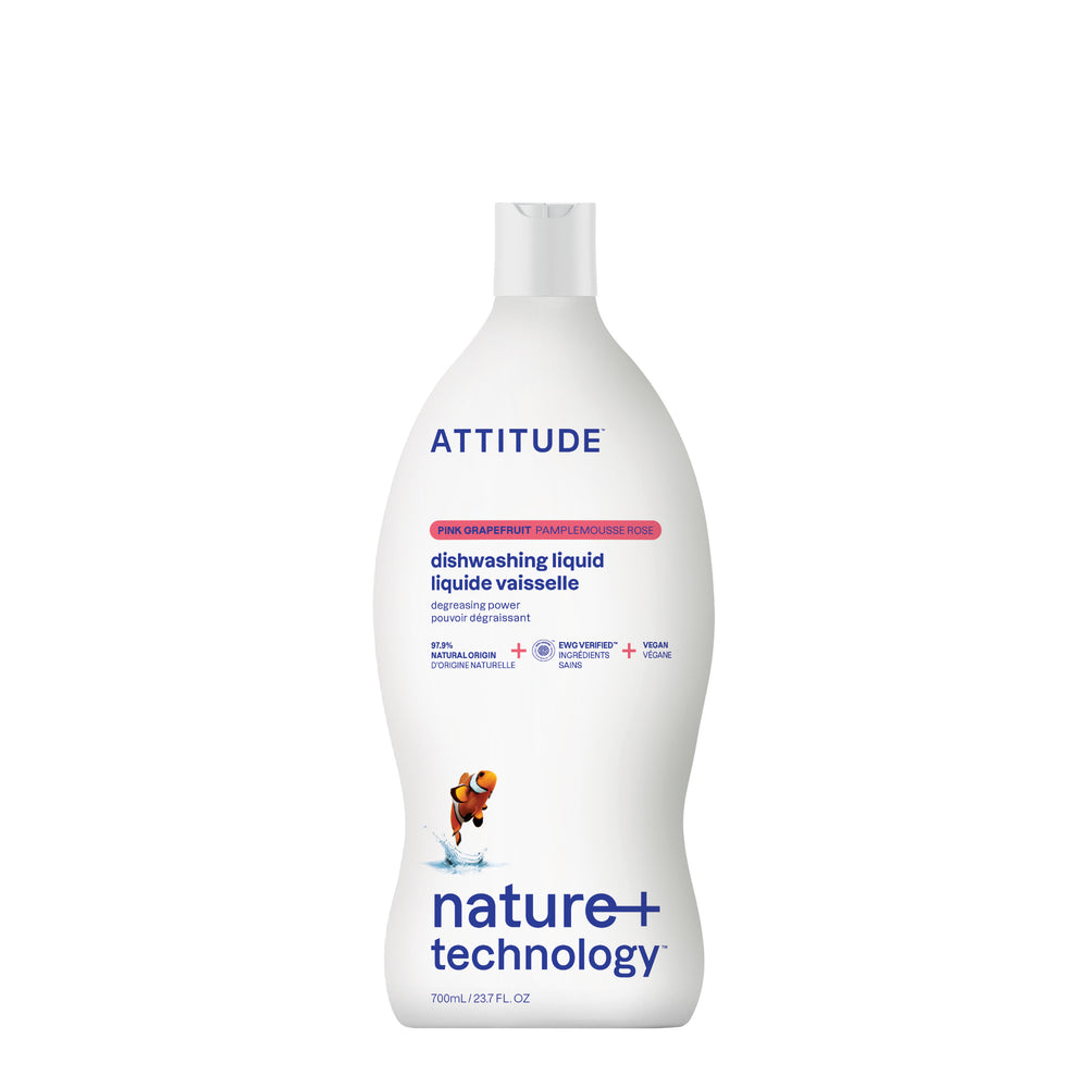 Attitude Pink Grapefruit Dishwashing Liquid