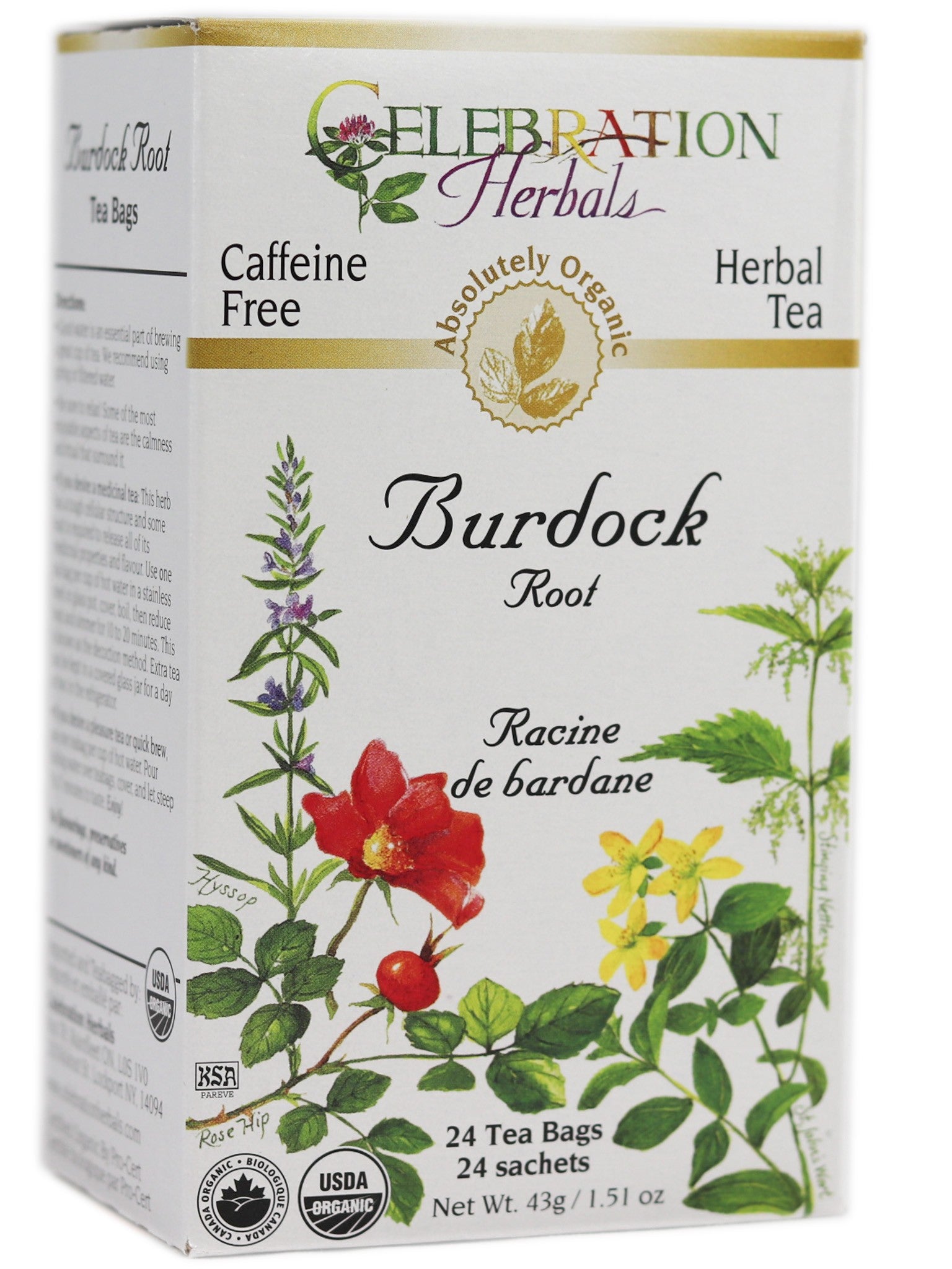 Celebration Herbals Organic Burdock Root Tea