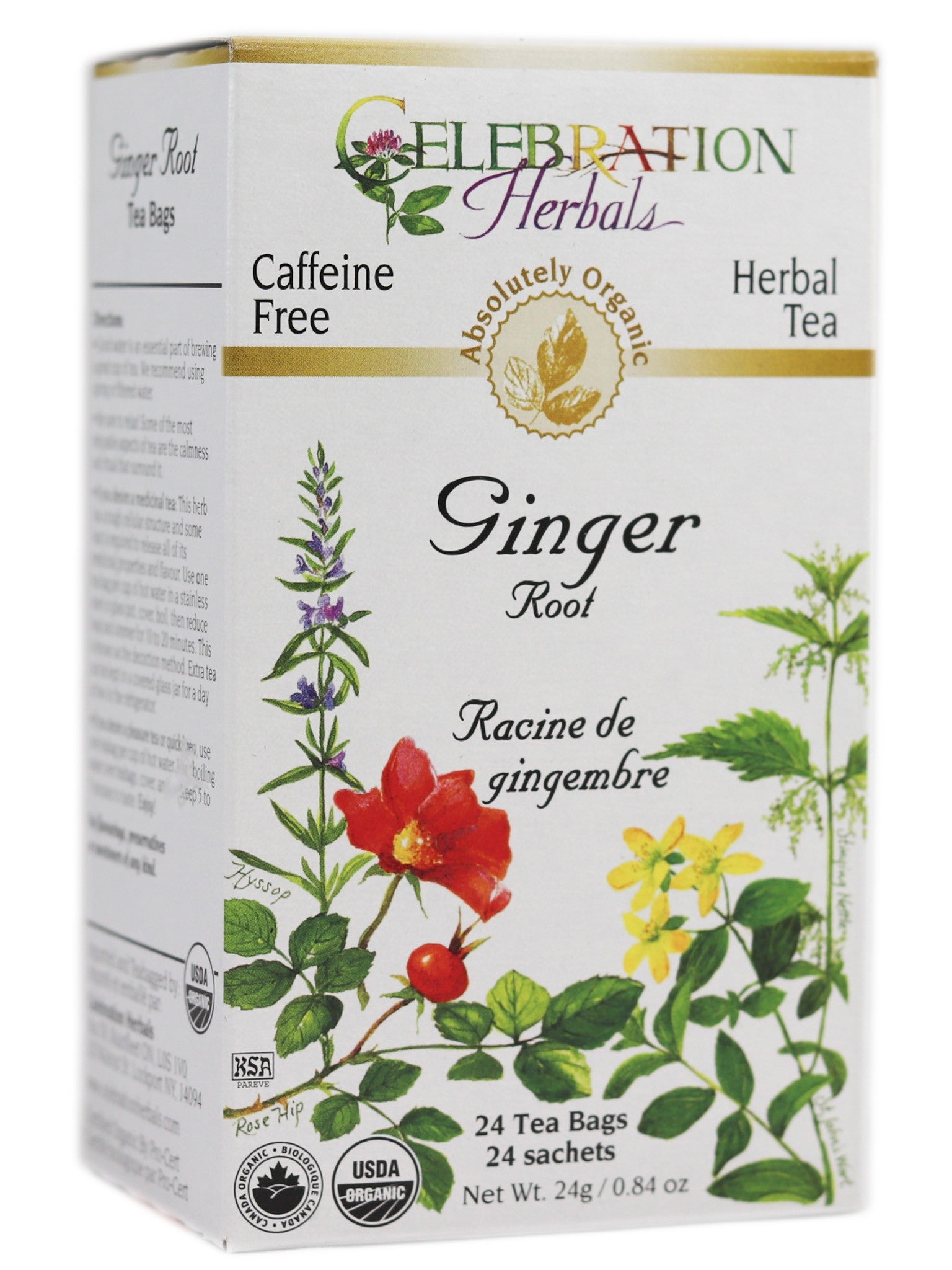 Celebration Herbals Organic Ginger Root Tea